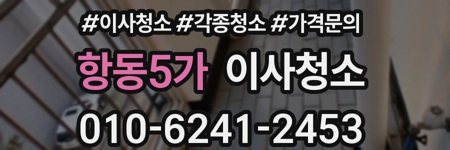 항동5가 이사청소