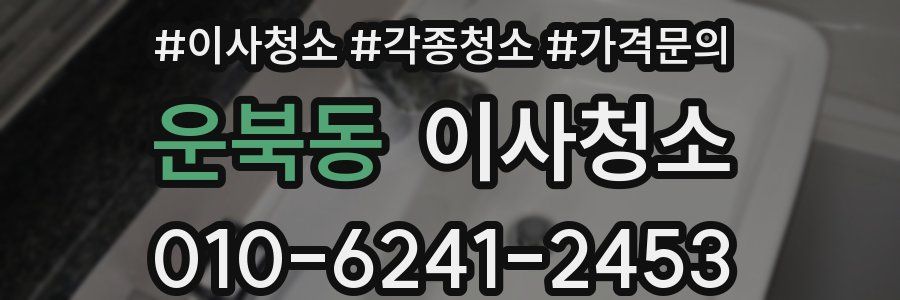 운북동 이사청소