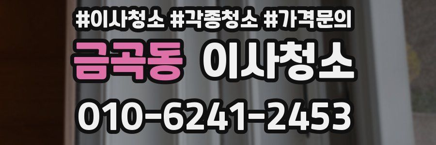 금곡동 이사청소