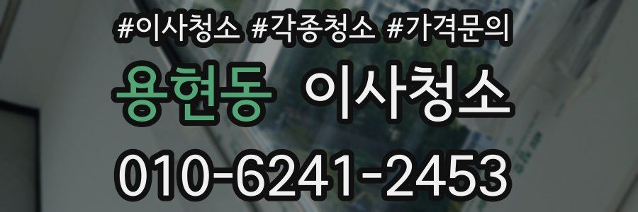 용현동 이사청소