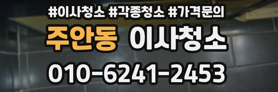 주안동 이사청소