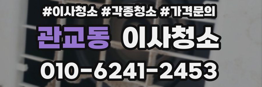 관교동 이사청소