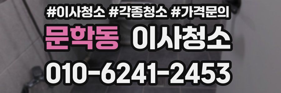 문학동 이사청소