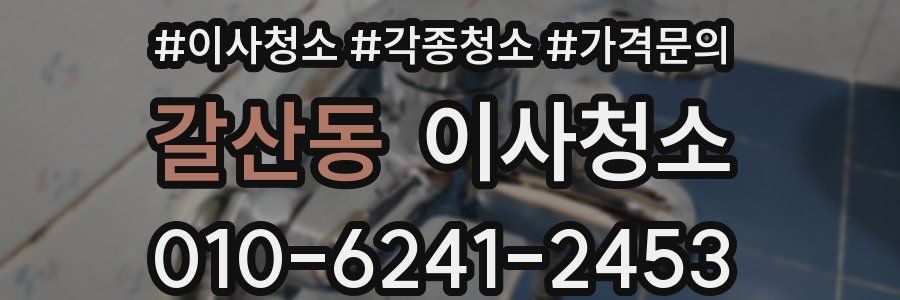 갈산동 이사청소