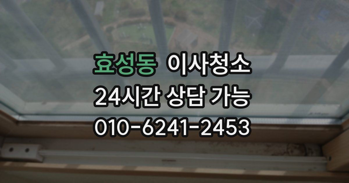 효성동 입주청소