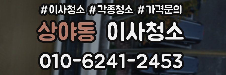 상야동 이사청소