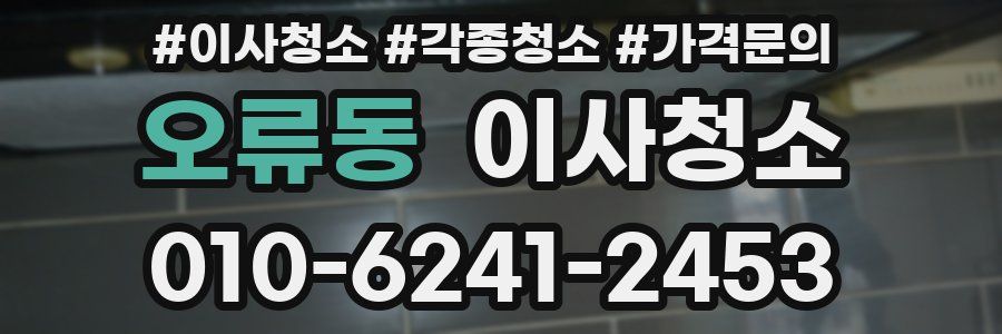 오류동 이사청소