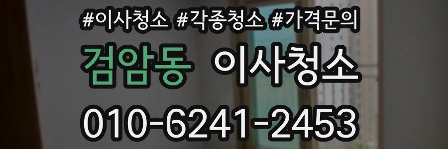 검암동 이사청소