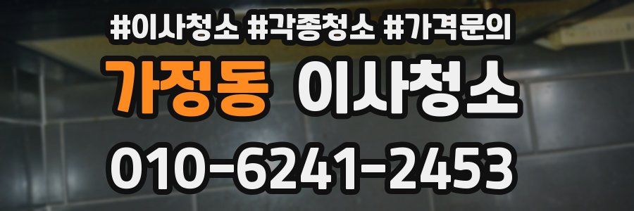 가정동 이사청소