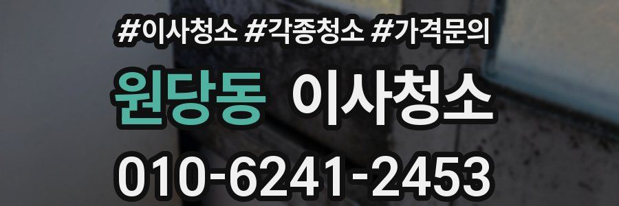 원당동 이사청소