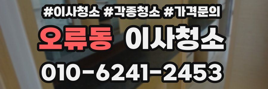 오류동 이사청소