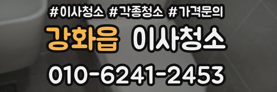 강화읍 이사청소