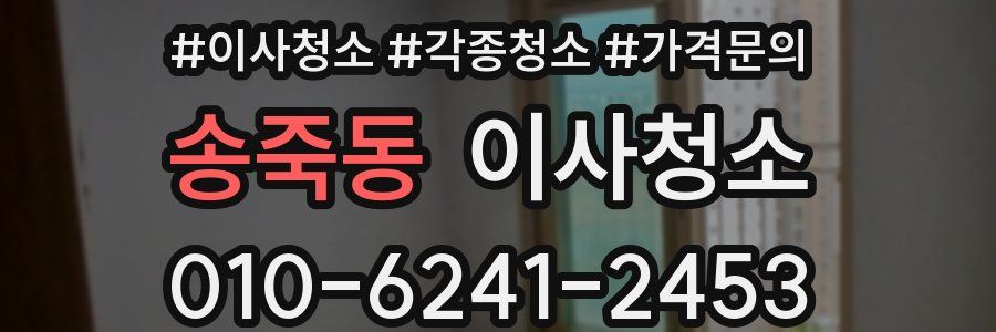 송죽동 이사청소