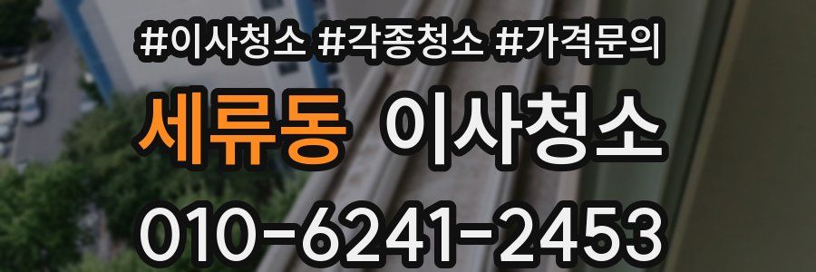 세류동 이사청소