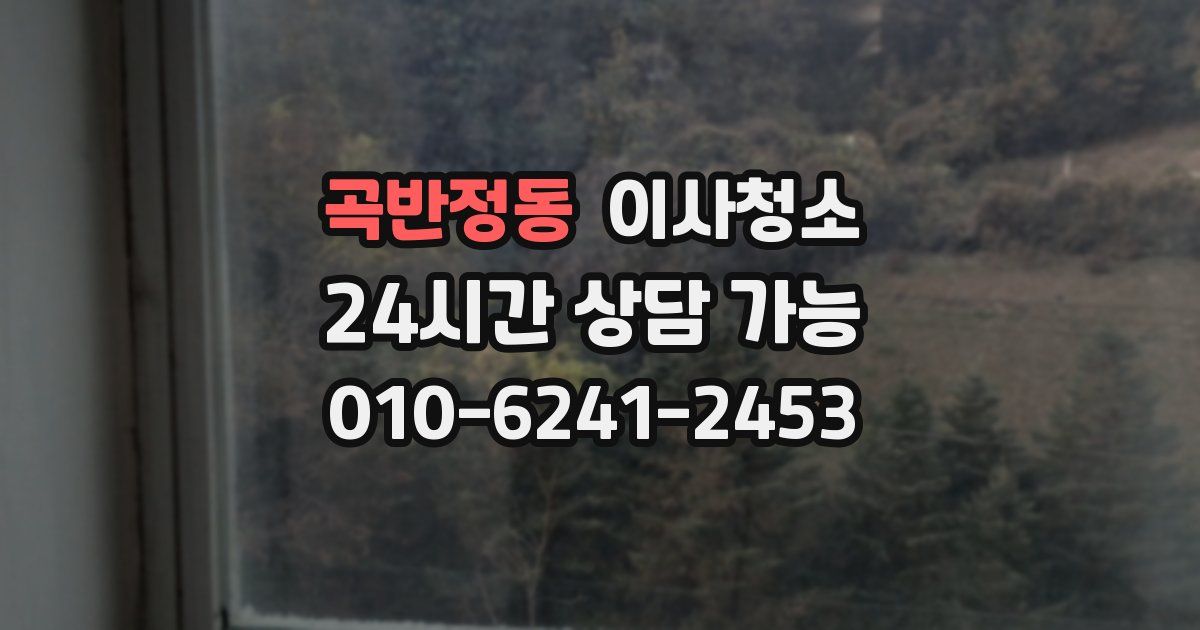 곡반정동 입주청소