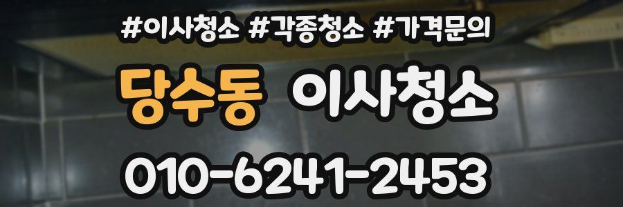 당수동 이사청소