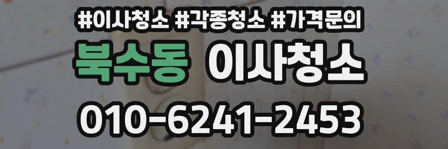 북수동 이사청소