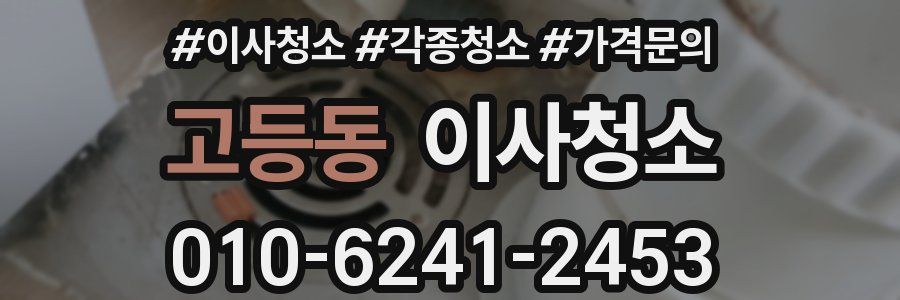 고등동 이사청소