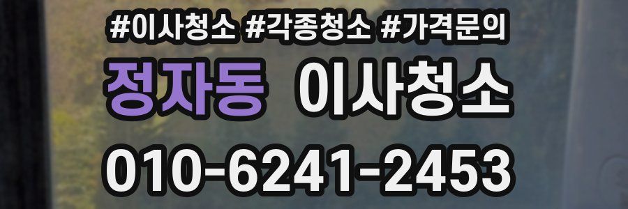 정자동 이사청소