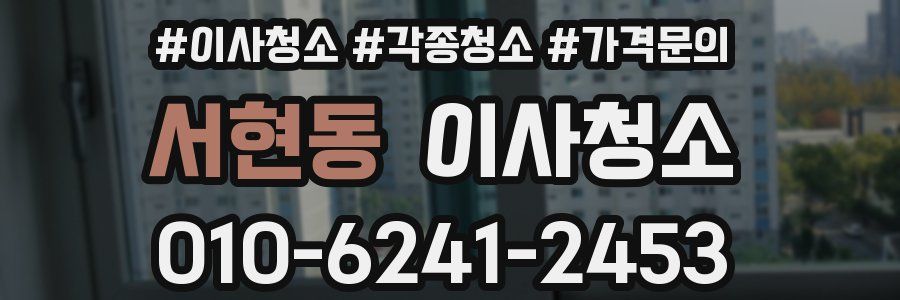 서현동 이사청소