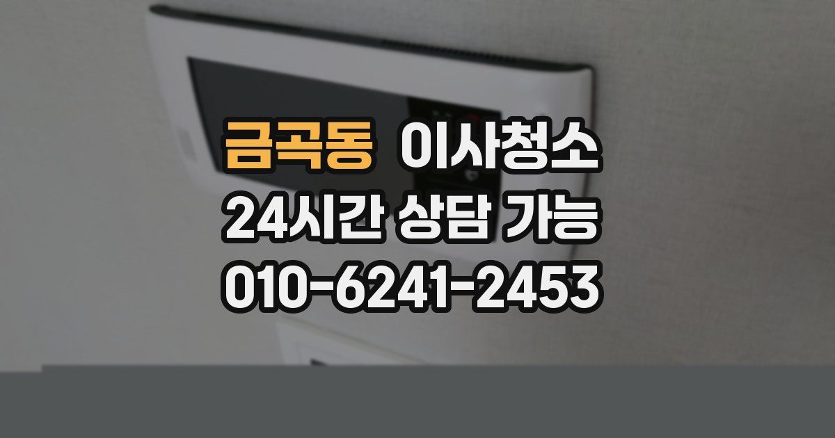 금곡동 입주청소