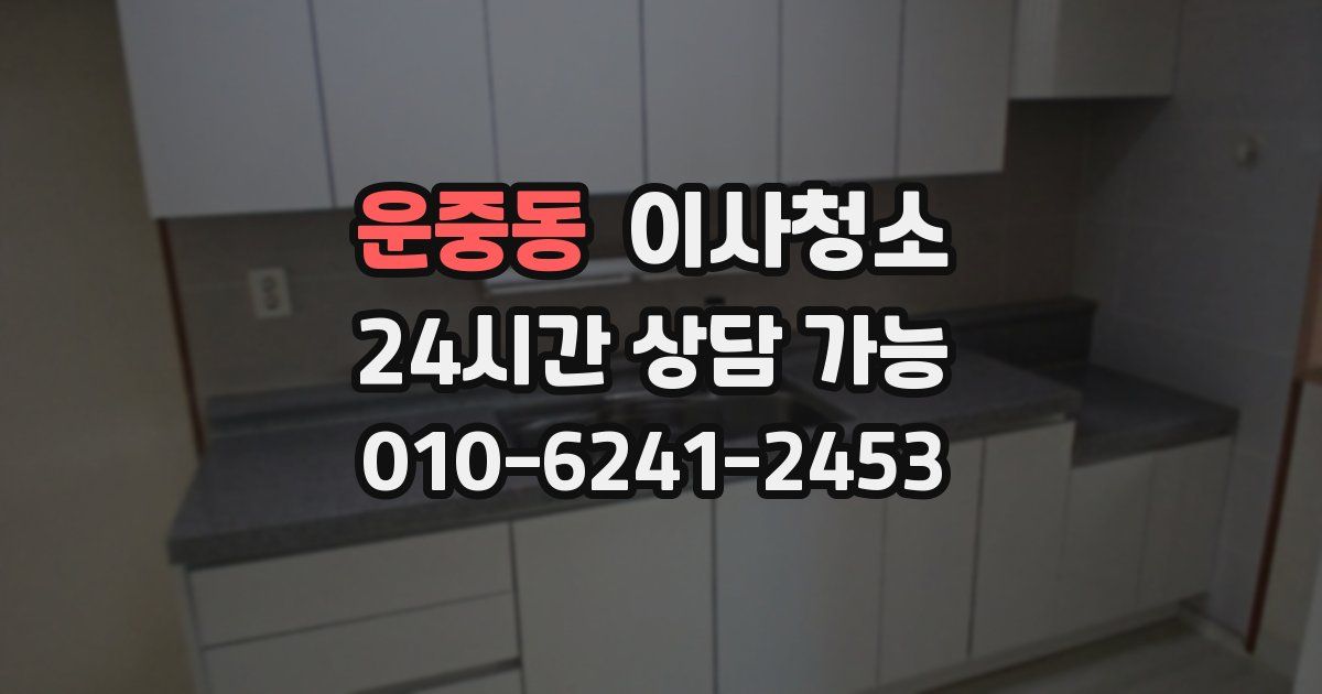 운중동 입주청소