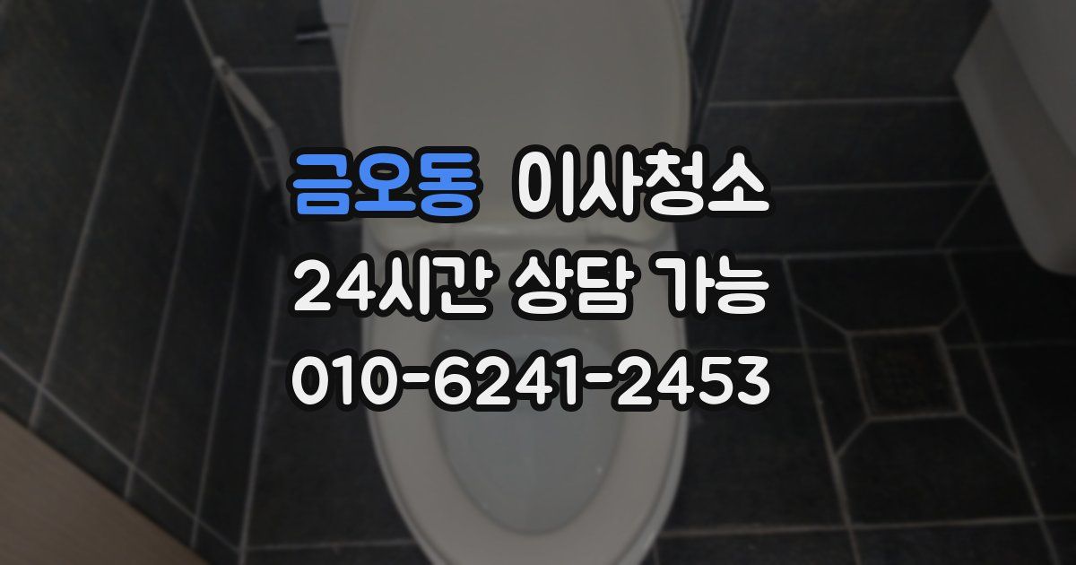 금오동 입주청소