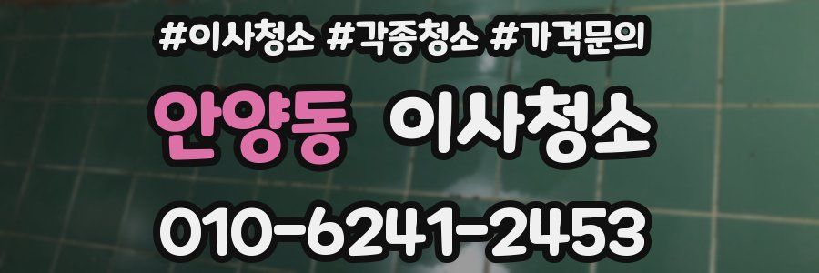 안양동 이사청소