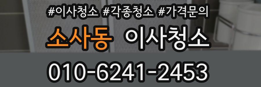 소사동 이사청소