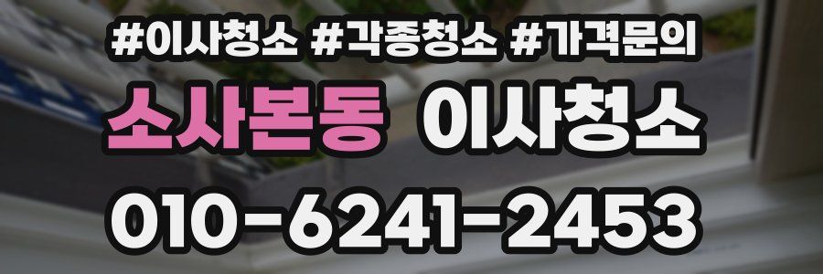 소사본동 이사청소