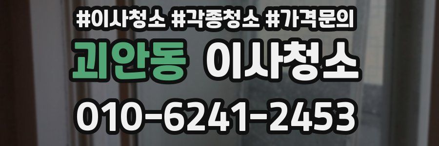 괴안동 이사청소