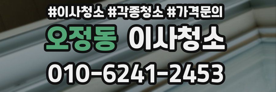 오정동 이사청소