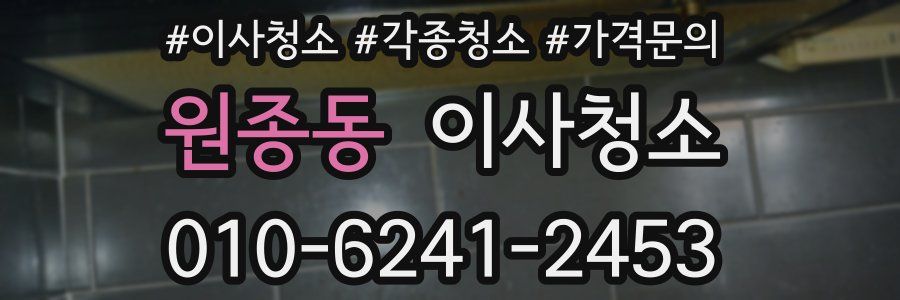 원종동 이사청소