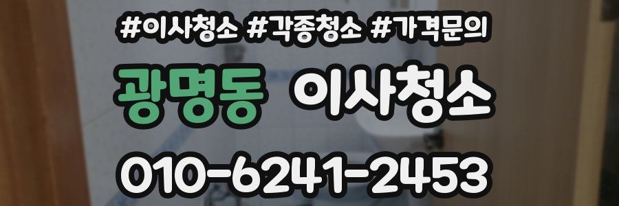 광명동 이사청소