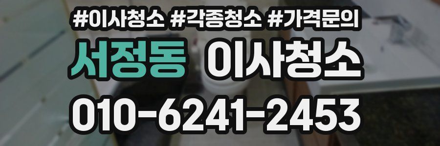 서정동 이사청소
