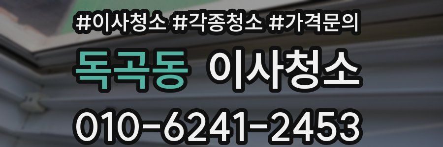 독곡동 이사청소