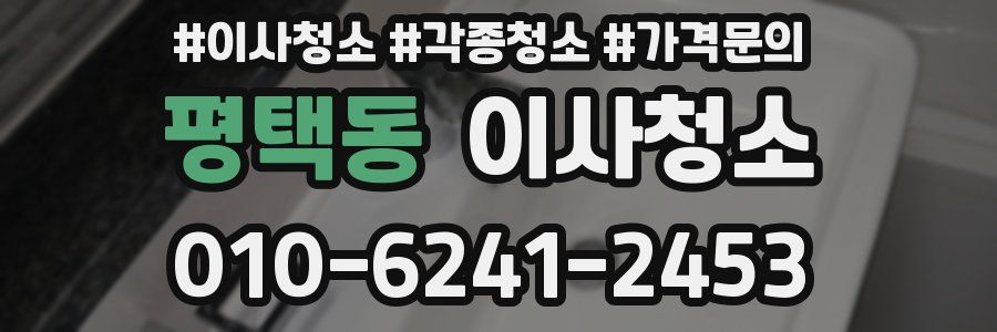 평택동 이사청소