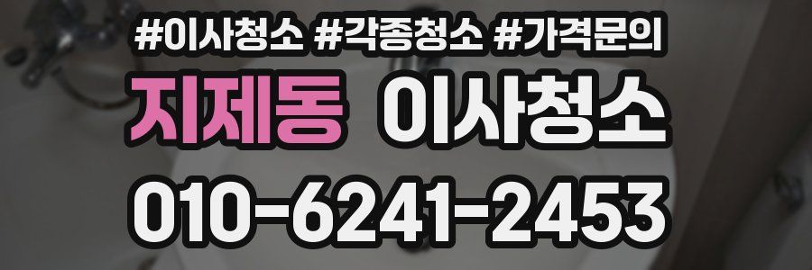 지제동 이사청소