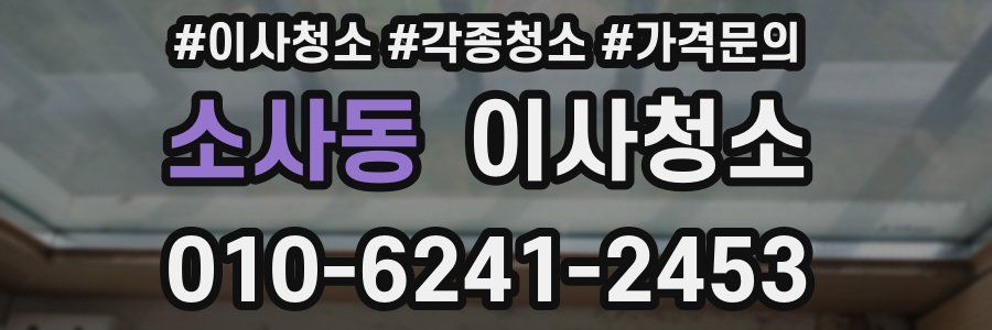 소사동 이사청소