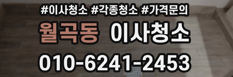 월곡동 이사청소