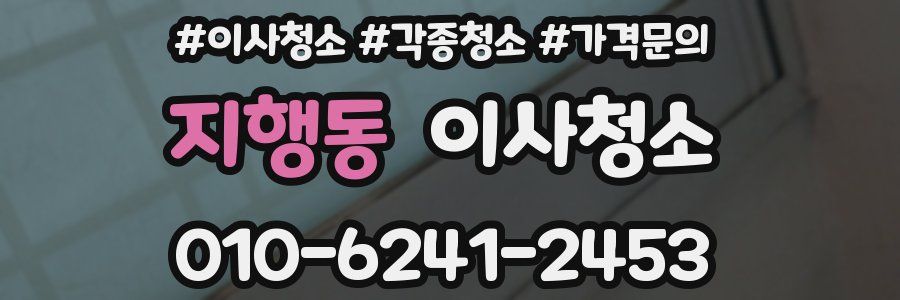 지행동 이사청소