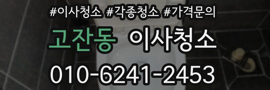 고잔동 이사청소