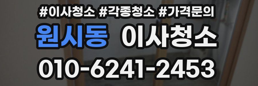 원시동 이사청소
