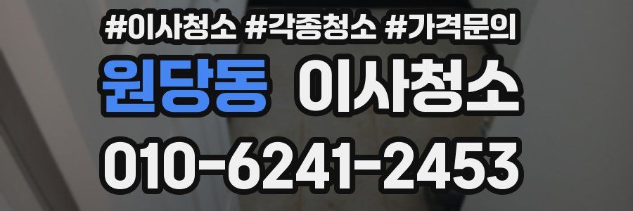 원당동 이사청소