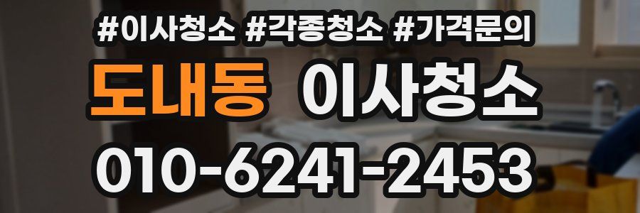 도내동 이사청소