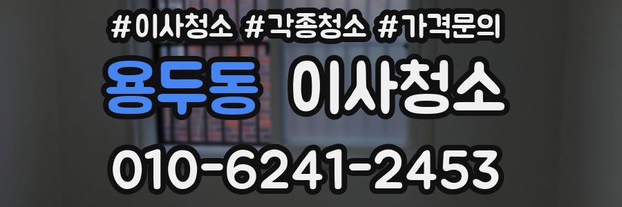 용두동 이사청소