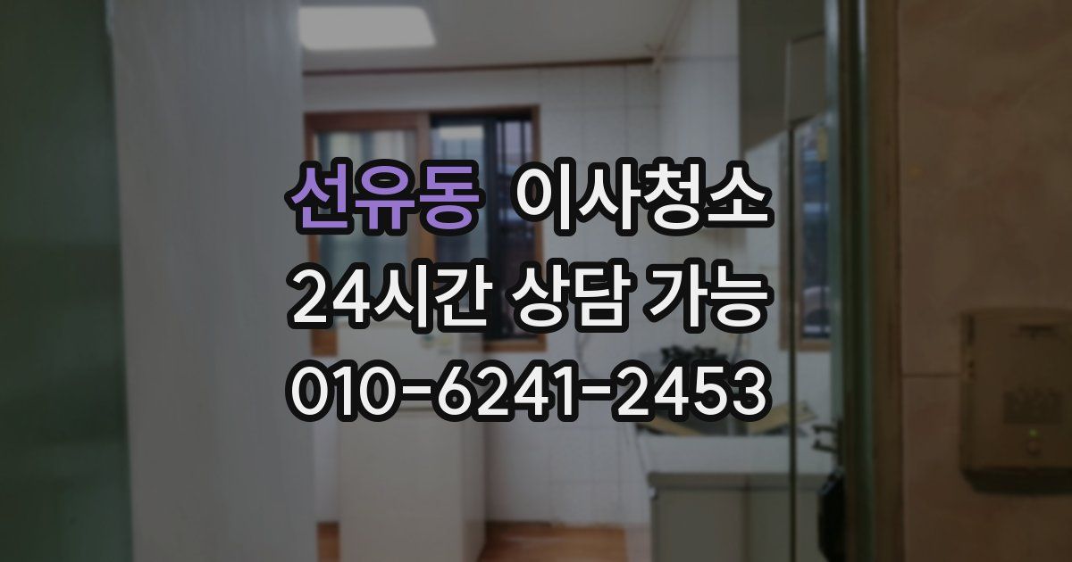 선유동 입주청소