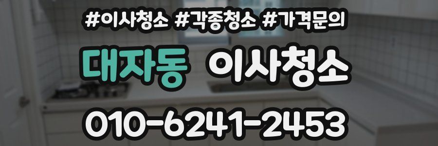 대자동 이사청소