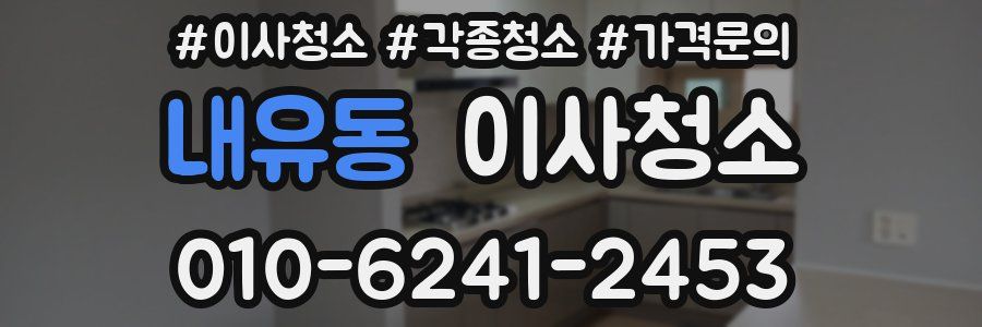 내유동 이사청소
