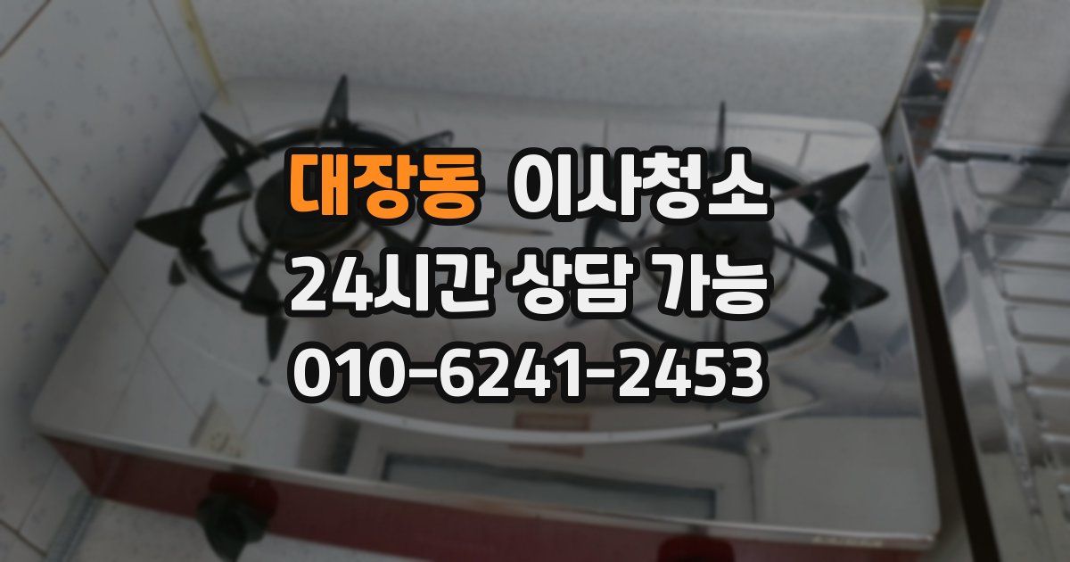 대장동 입주청소